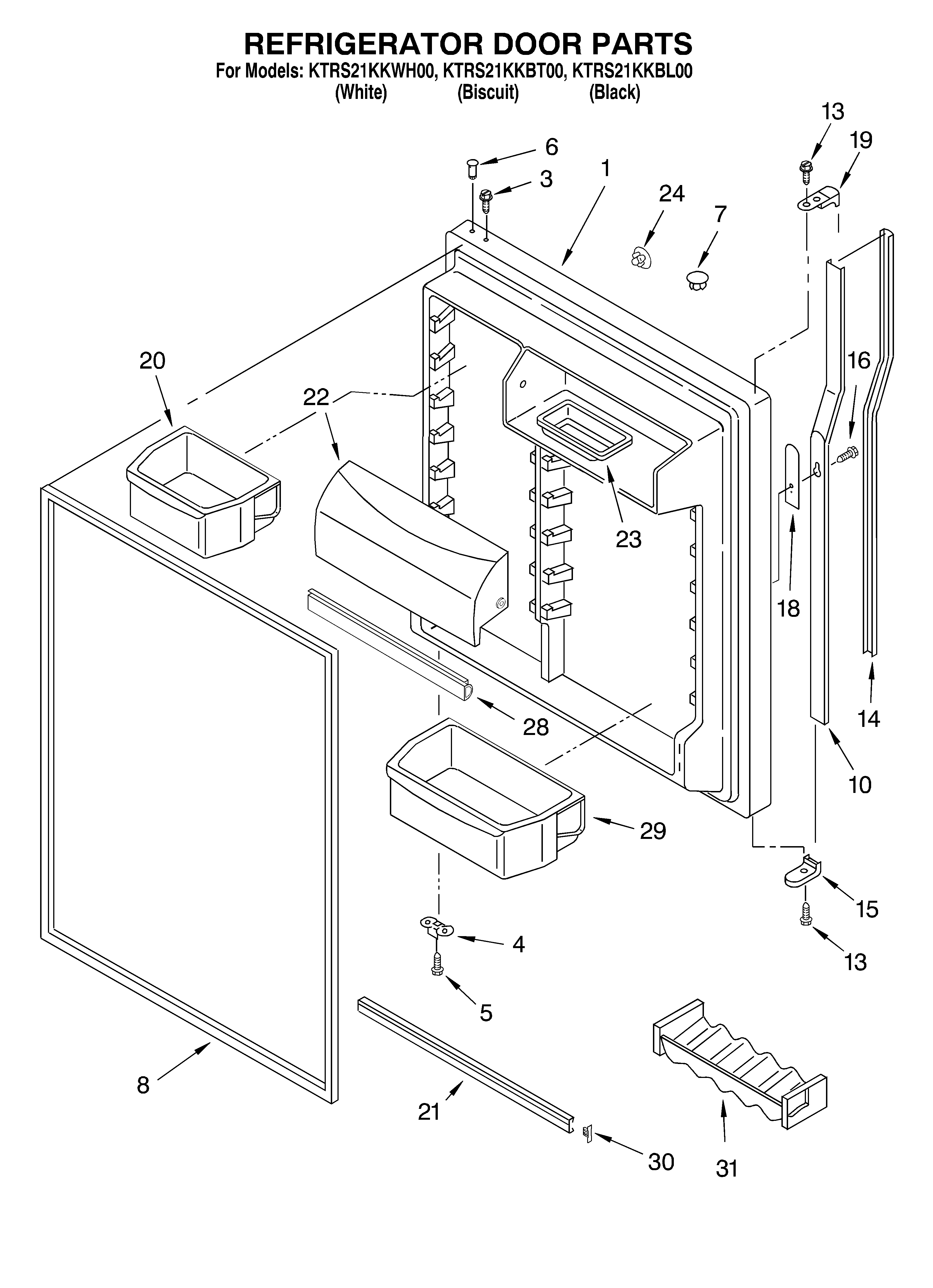Refrigerator door