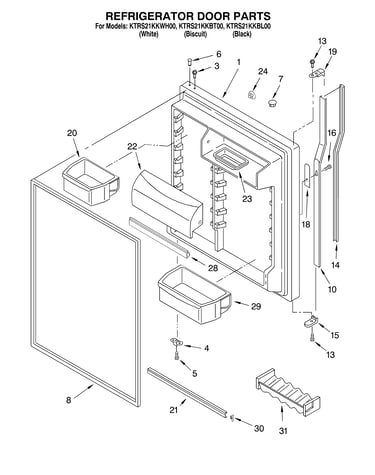 Refrigerator door
