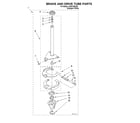 Whirlpool LSR5100KQ0 brake and drive tube diagram
