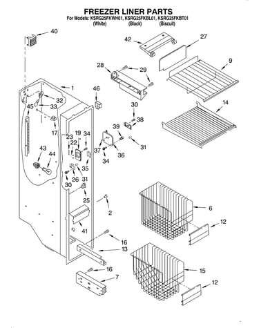 Freezer liner