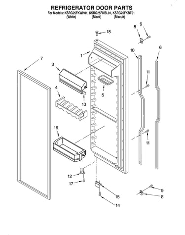 Refrigerator door