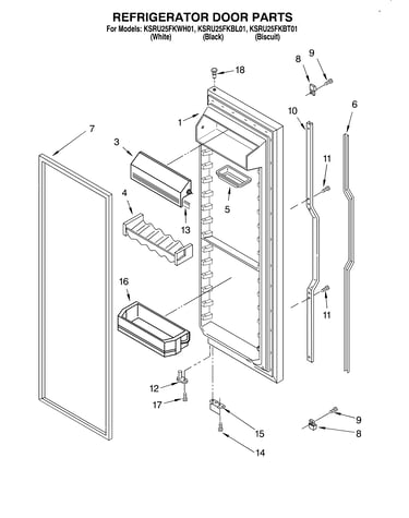 Refrigerator door