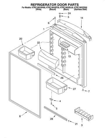 Refrigerator door