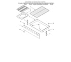 Whirlpool RF386PXGQ4 drawer & broiler/optional diagram