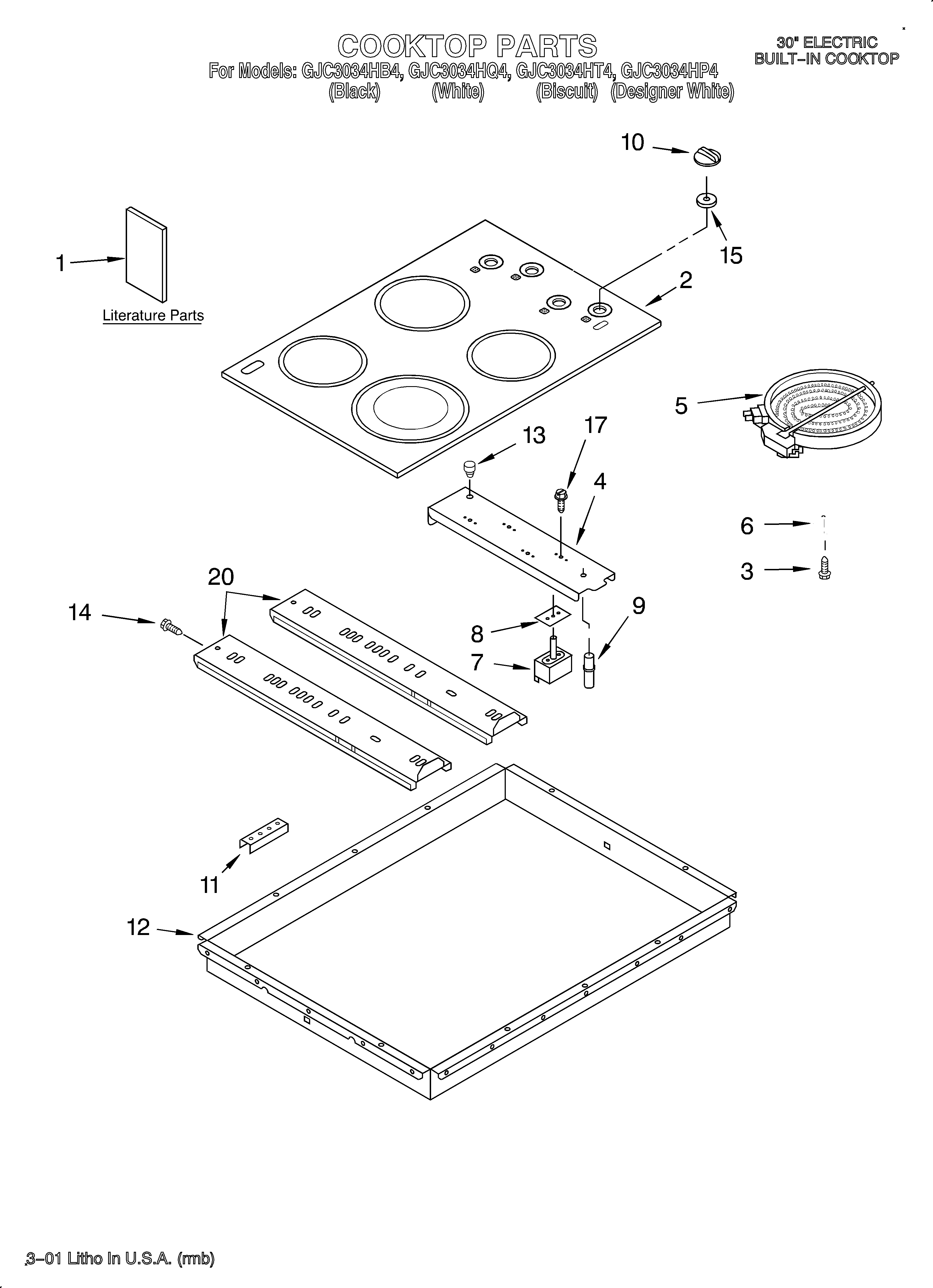 Cooktop/literature