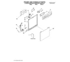 Whirlpool DU960PWKT0 frame and console/literature diagram