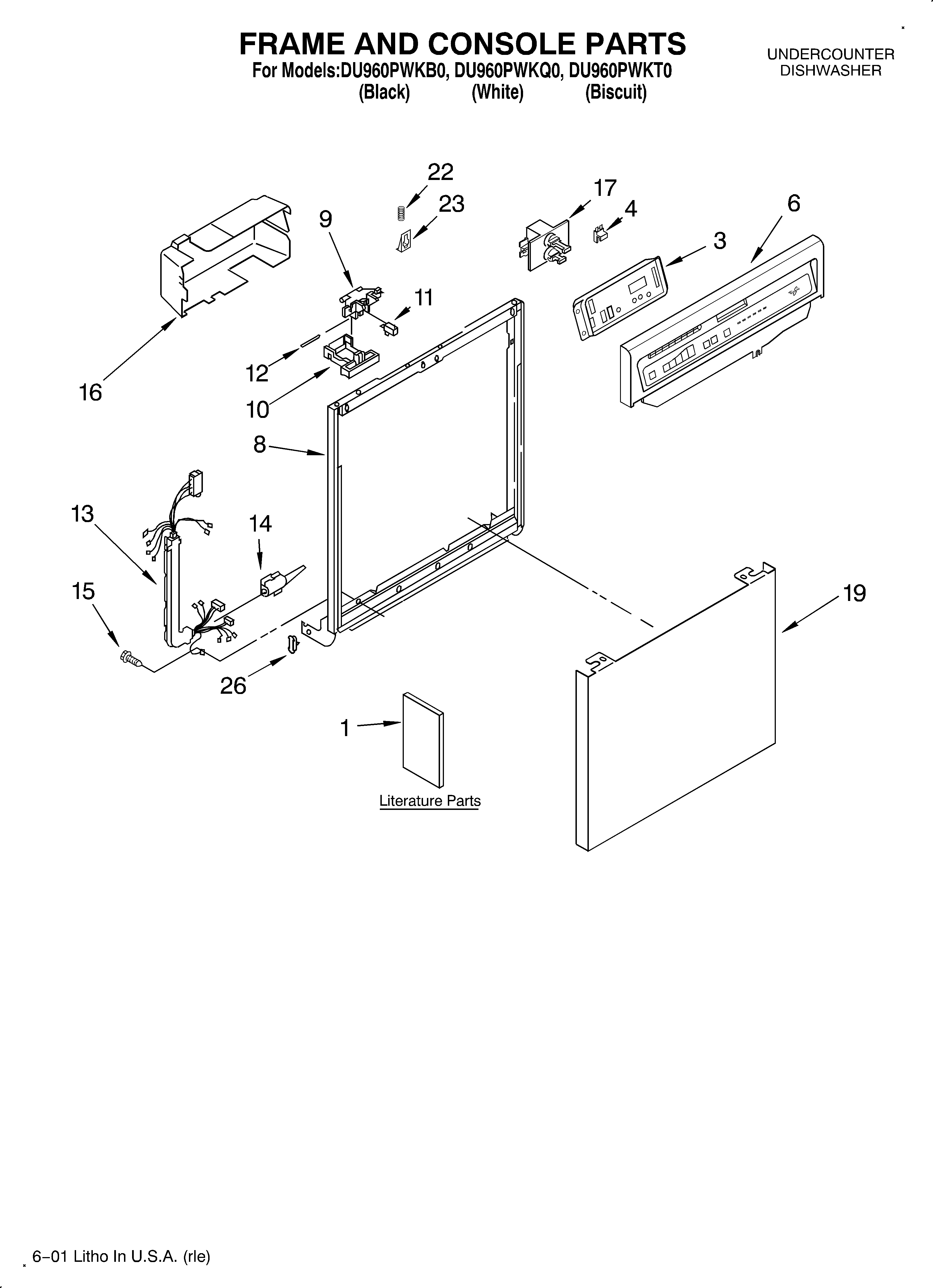 Frame and console/literature