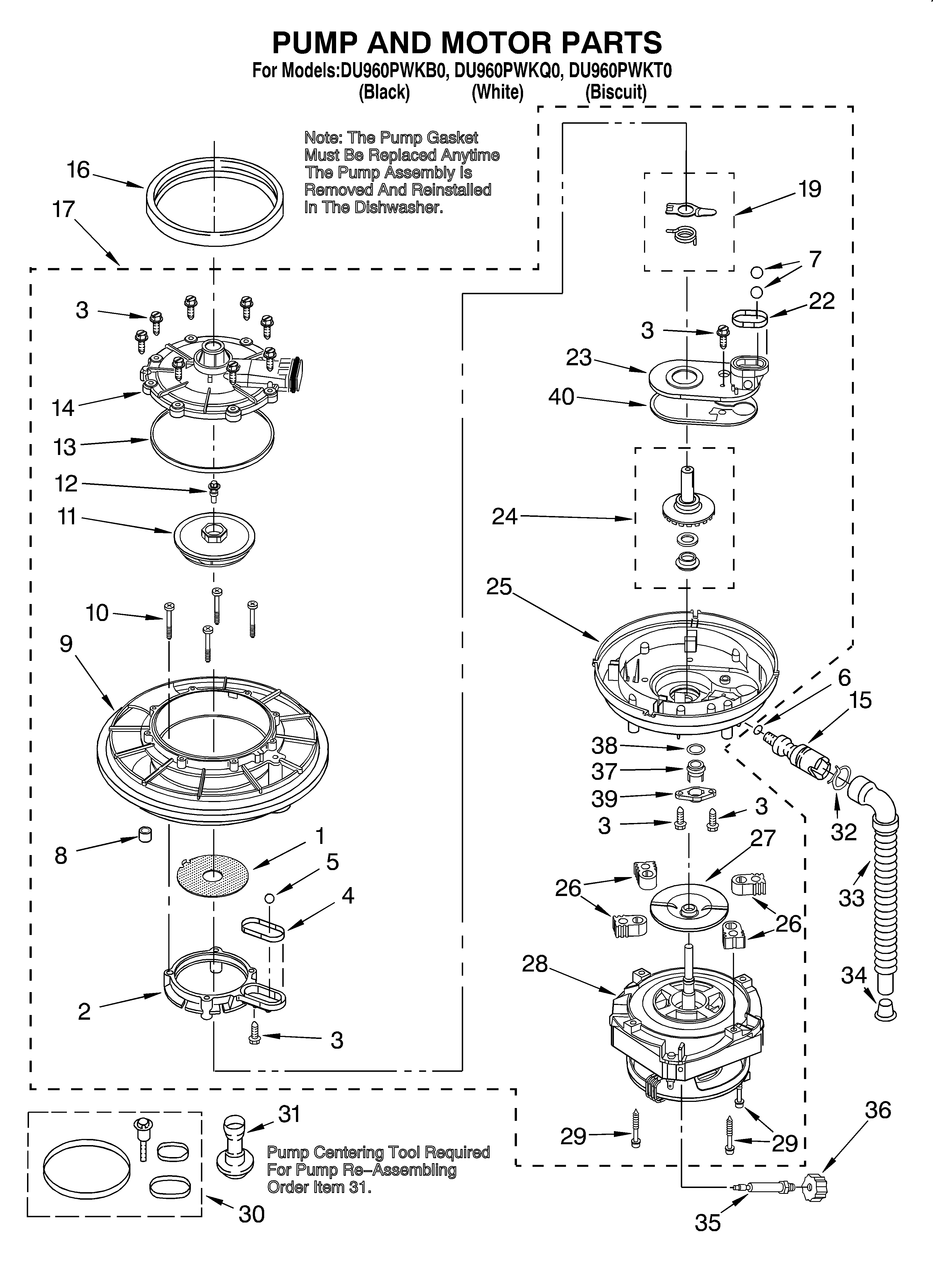 Pump and motor