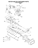 Motor and ice container