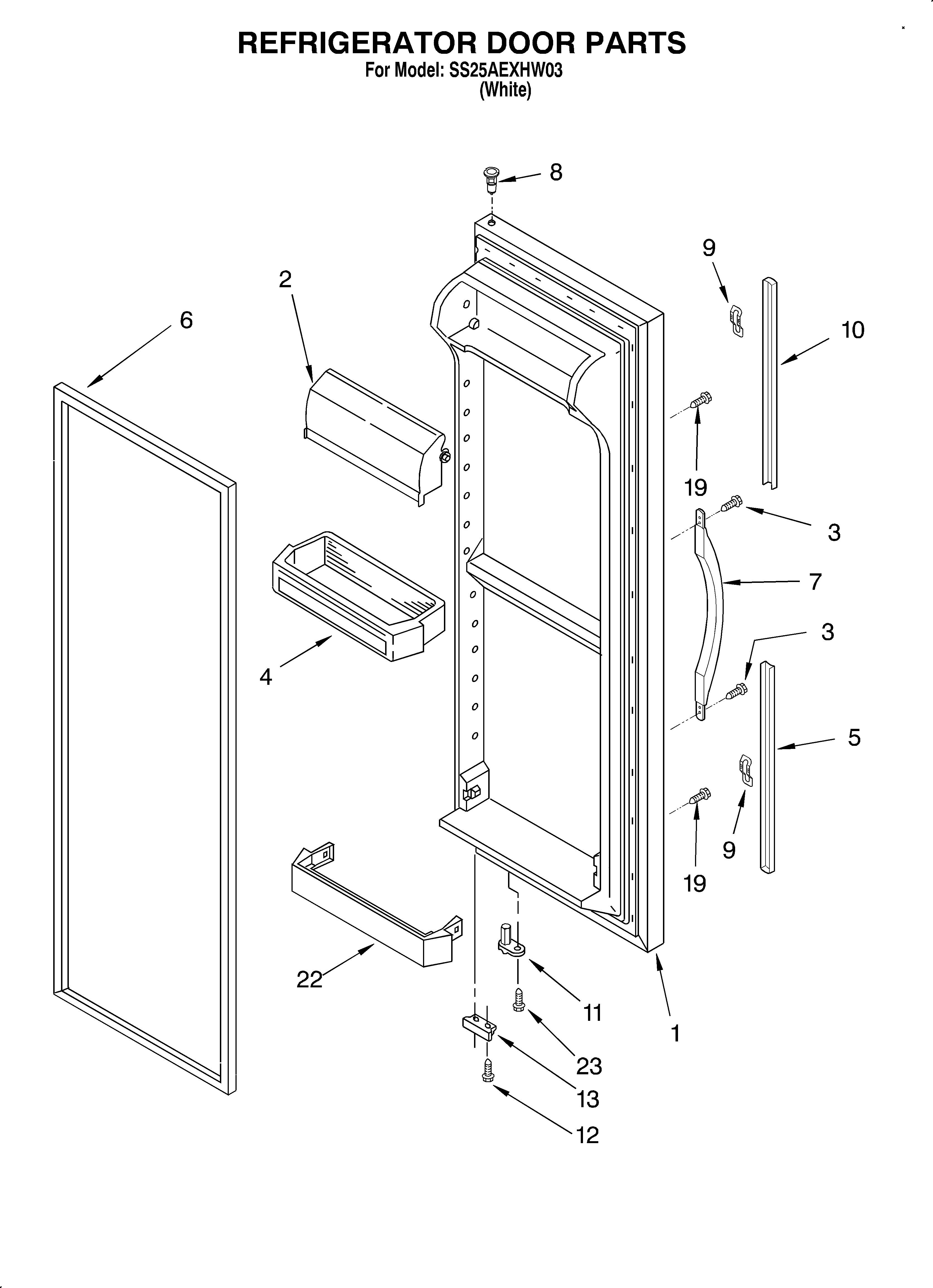 Refrigerator door