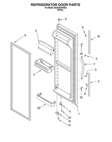 Refrigerator door