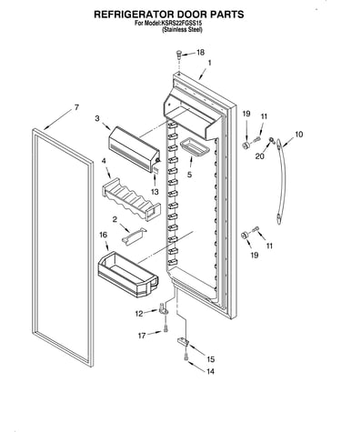 Refrigerator door