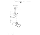 Whirlpool TC800SPKB0 motor and drive/lit/optional diagram