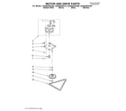 Whirlpool GX900QPKT0 motor and drive/lit/optional diagram