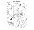 Whirlpool LGR5636KQ0 cabinet diagram