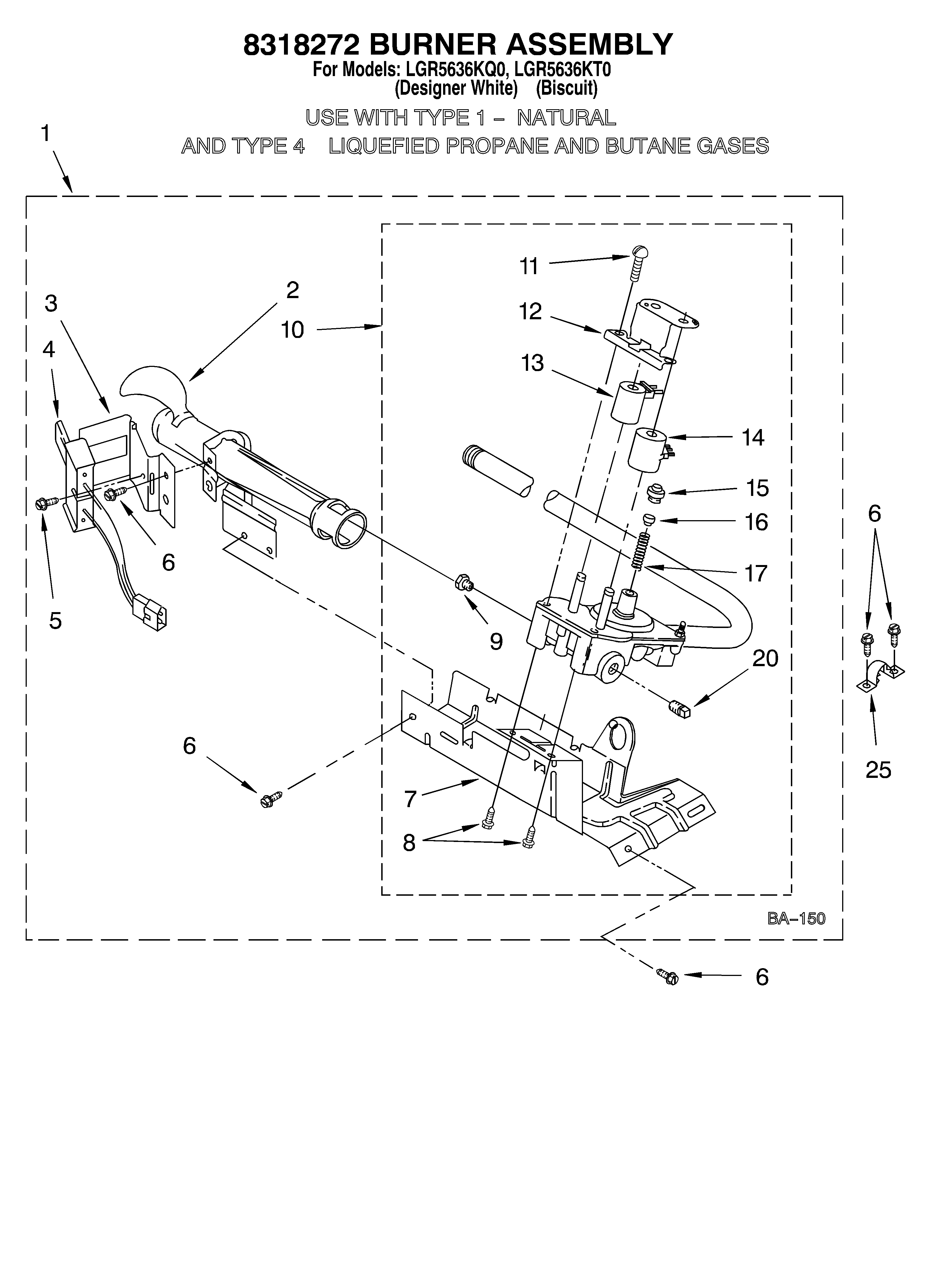 8318272 BURNER ASSEMBLEY