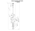 Whirlpool LSB6200KQ0 brake and drive tube diagram