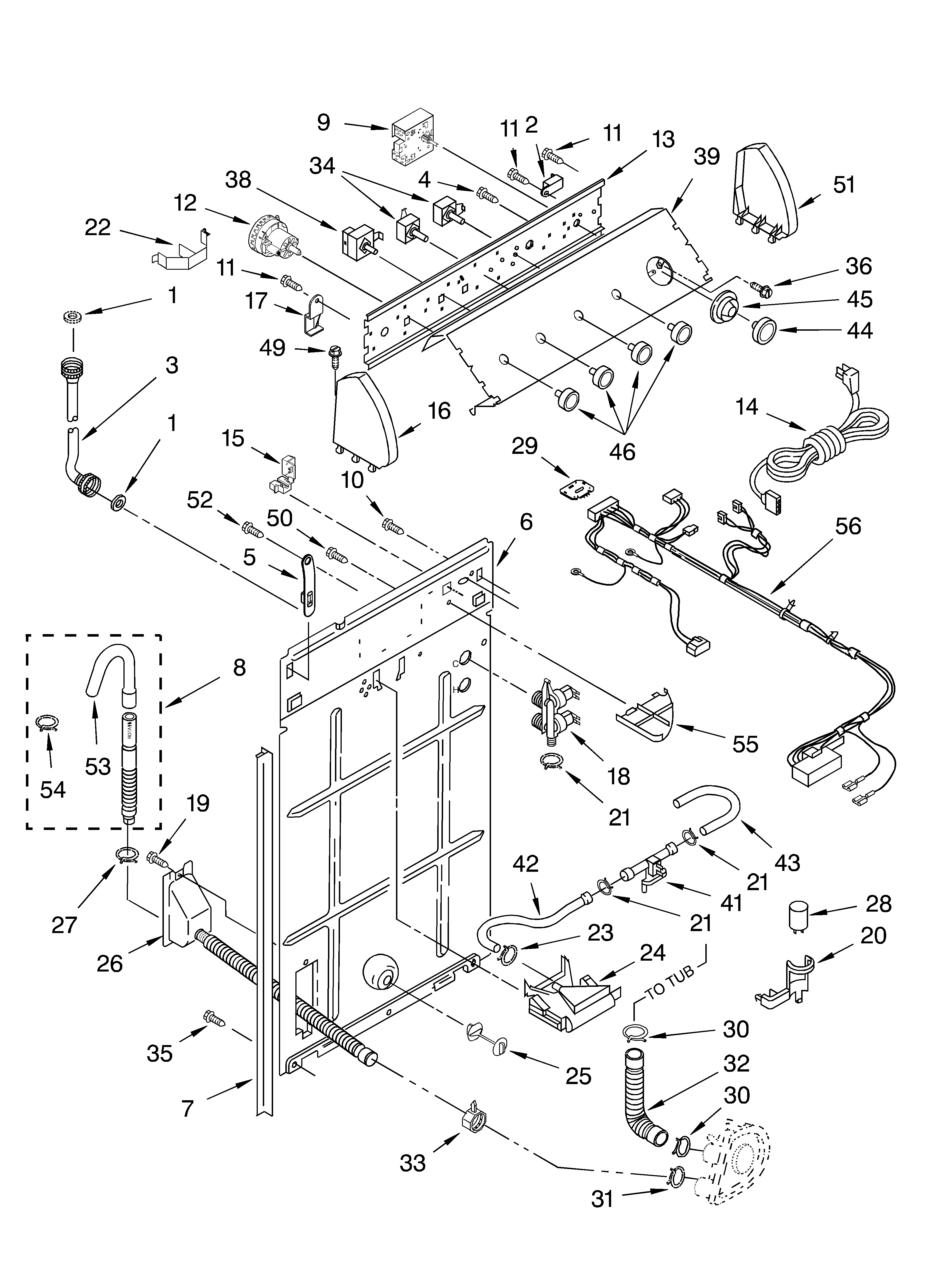 Controls and rear panel