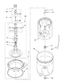 Agitator, basket and tub