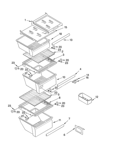 Refrigerator shelf