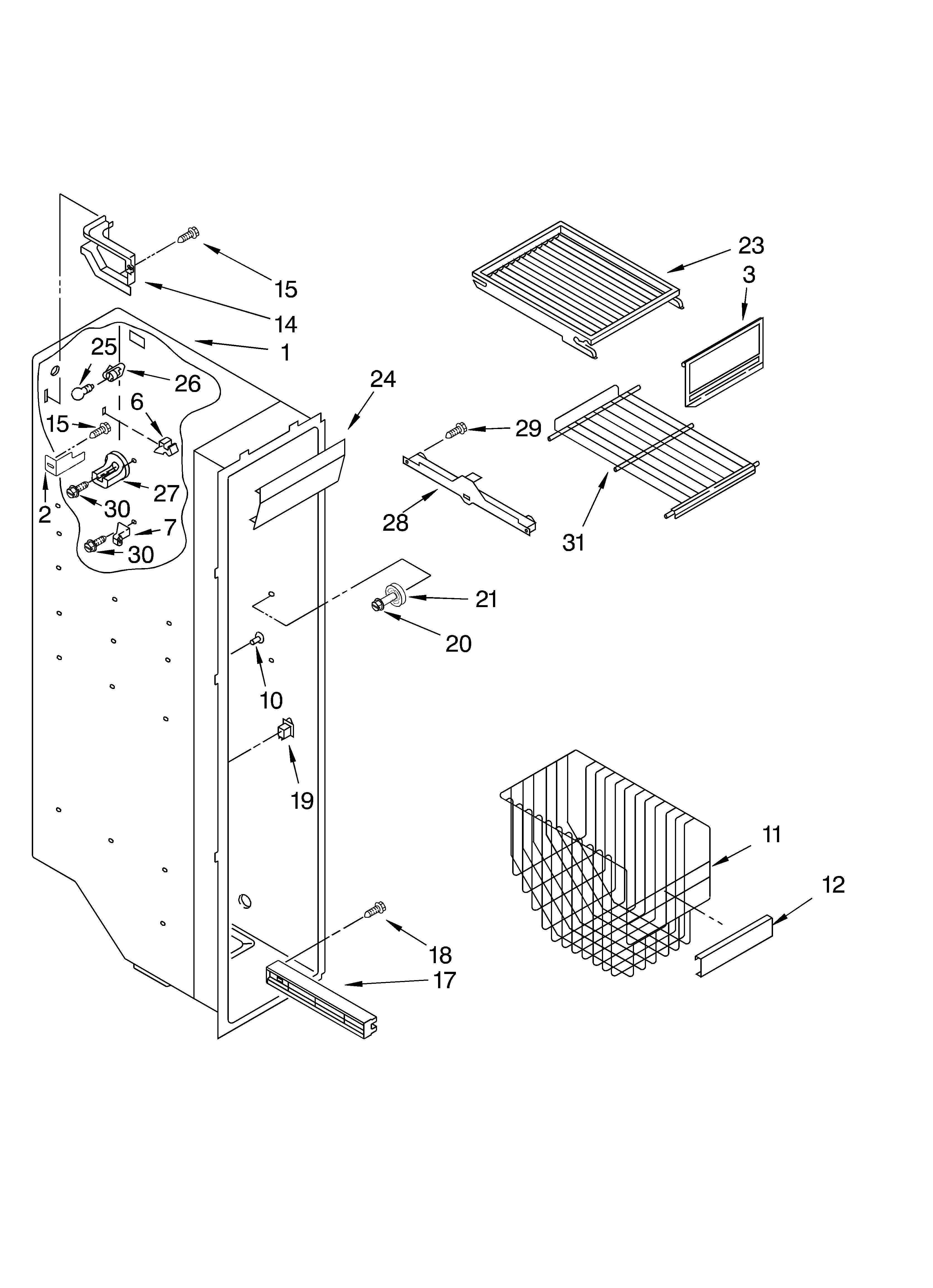 Freezer liner