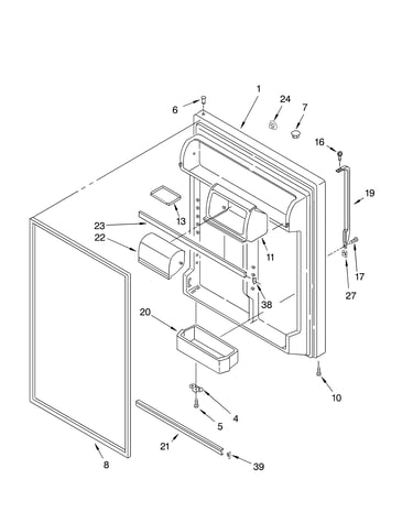 Refrigerator door