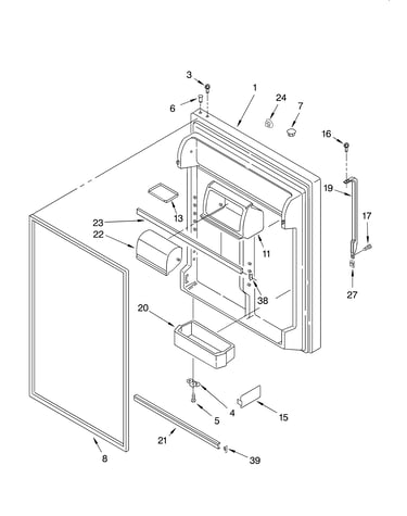 Refrigerator door