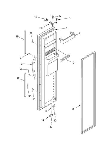 Freezer door