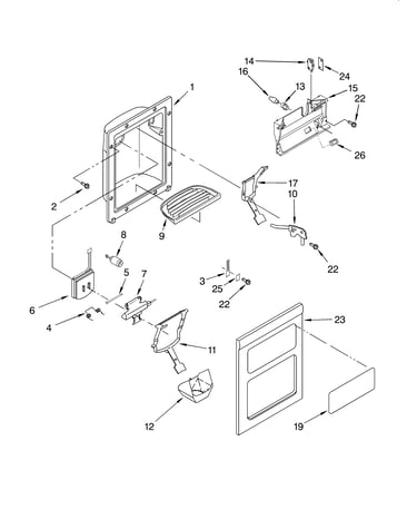 Dispenser front
