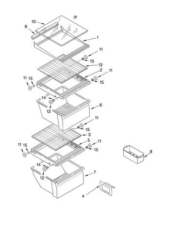 Refrigerator shelf