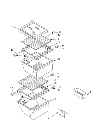 Refrigerator shelf