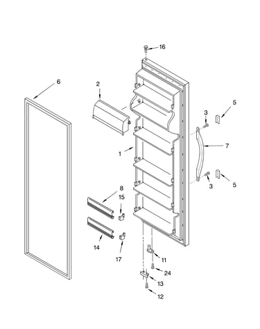Refrigerator door