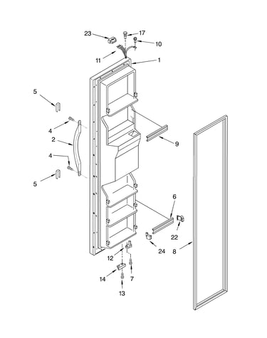 Freezer door