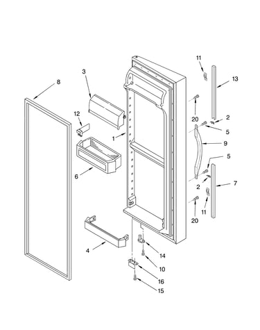 Refrigerator door