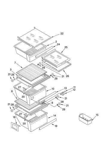 Refrigerator shelf