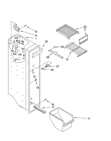 Freezer liner