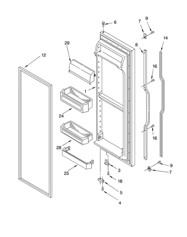 Refrigerator door