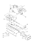 Motor and ice container