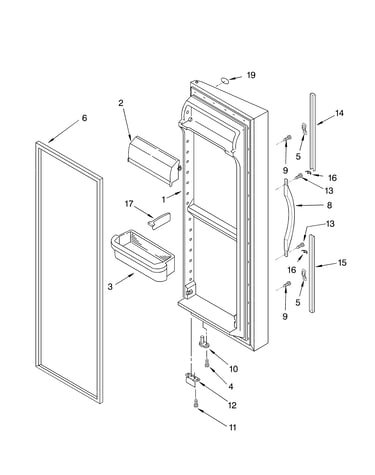 Refrigerator door