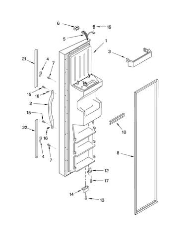 Freezer door