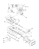 Motor and ice container
