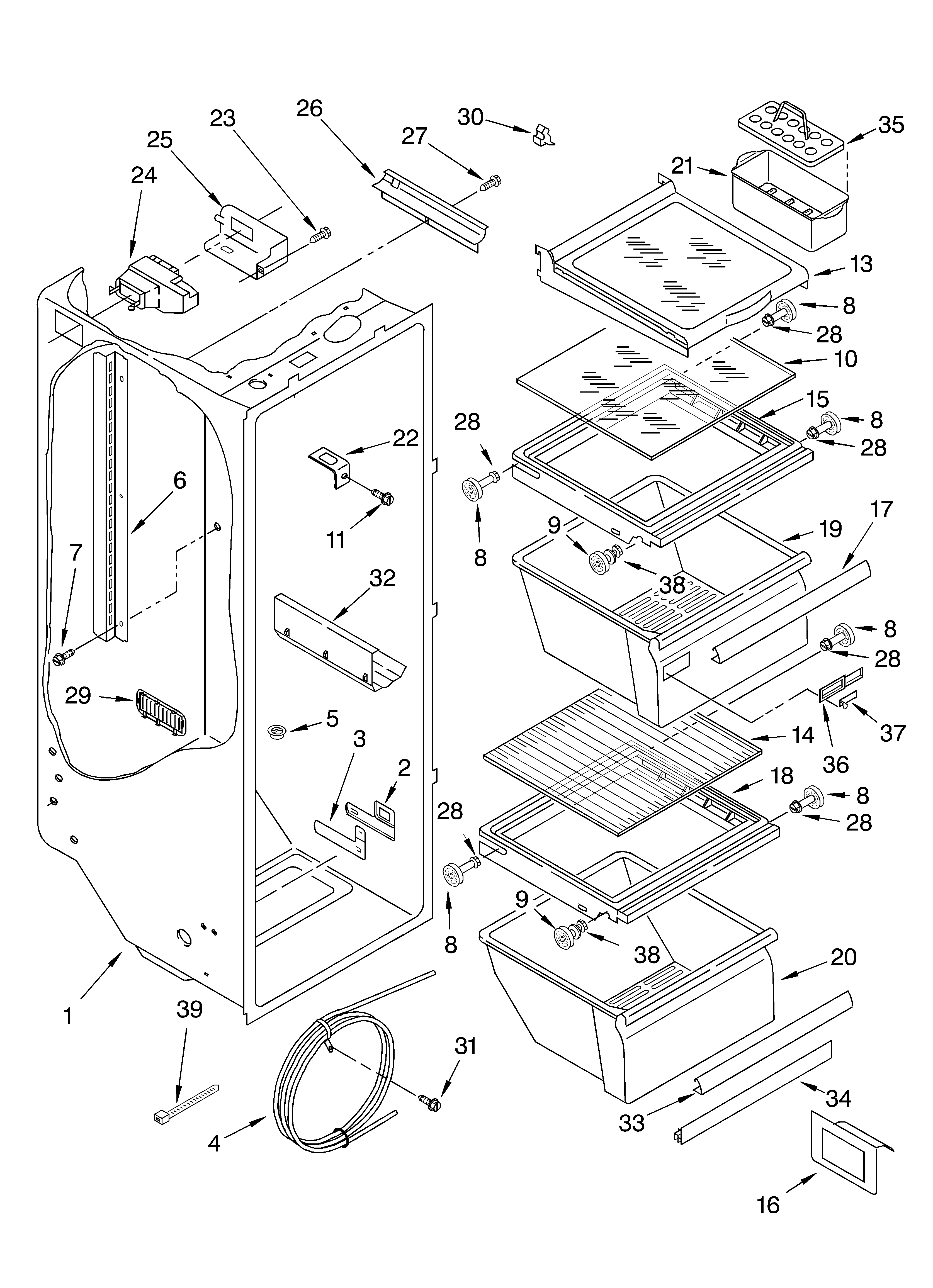 Refrigerator liner