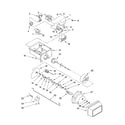 Whirlpool ED5FTGXKQ00 motor and ice container diagram