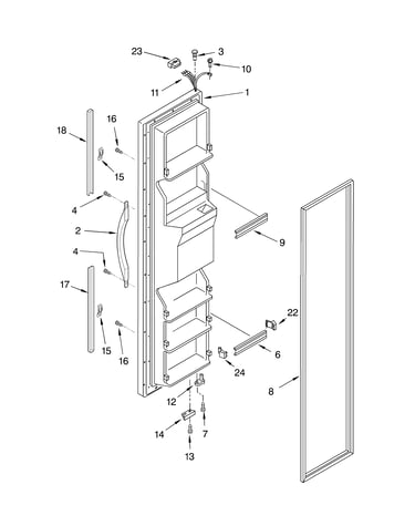 Freezer door