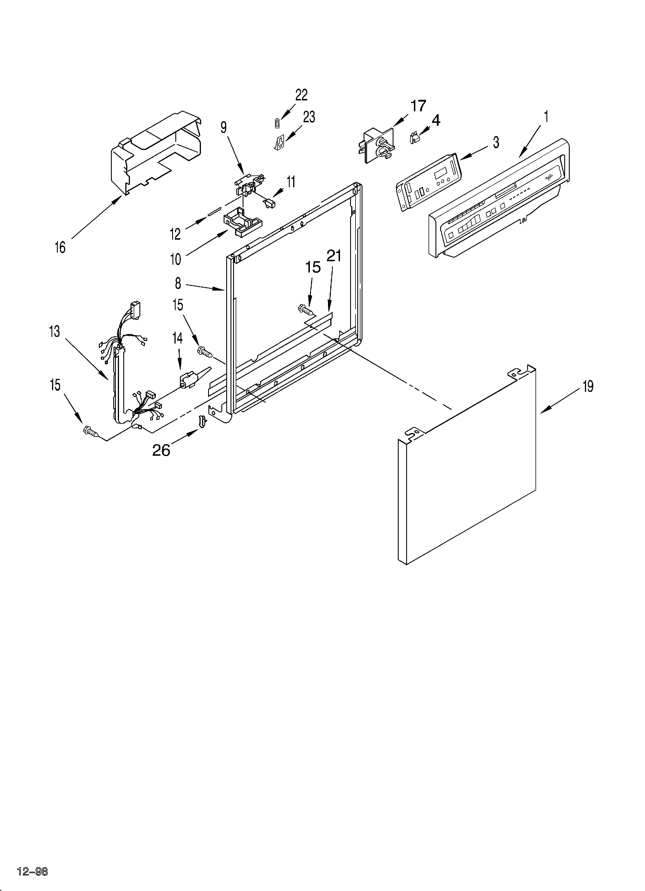 Frame and console