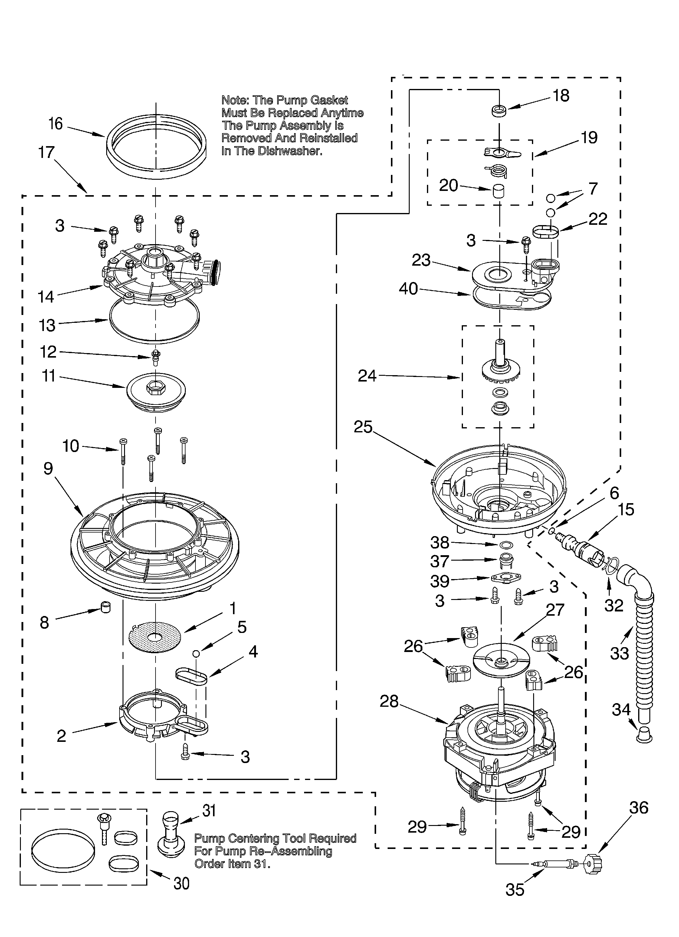 Pump and motor