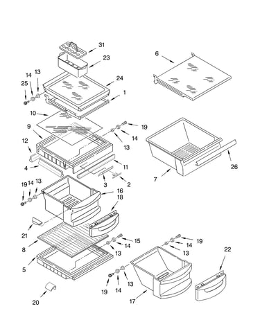 Refrigerator shelf