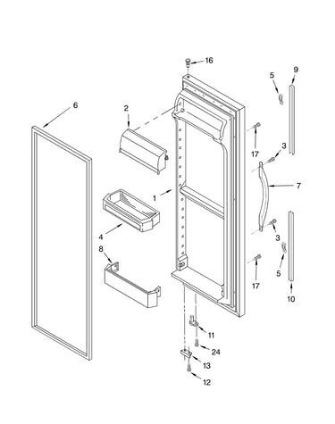 Refrigerator door