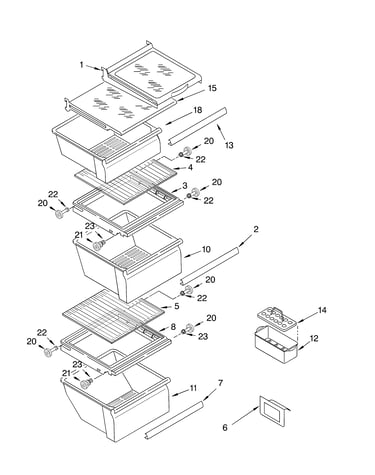 Refrigerator shelf