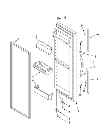 Refrigerator door